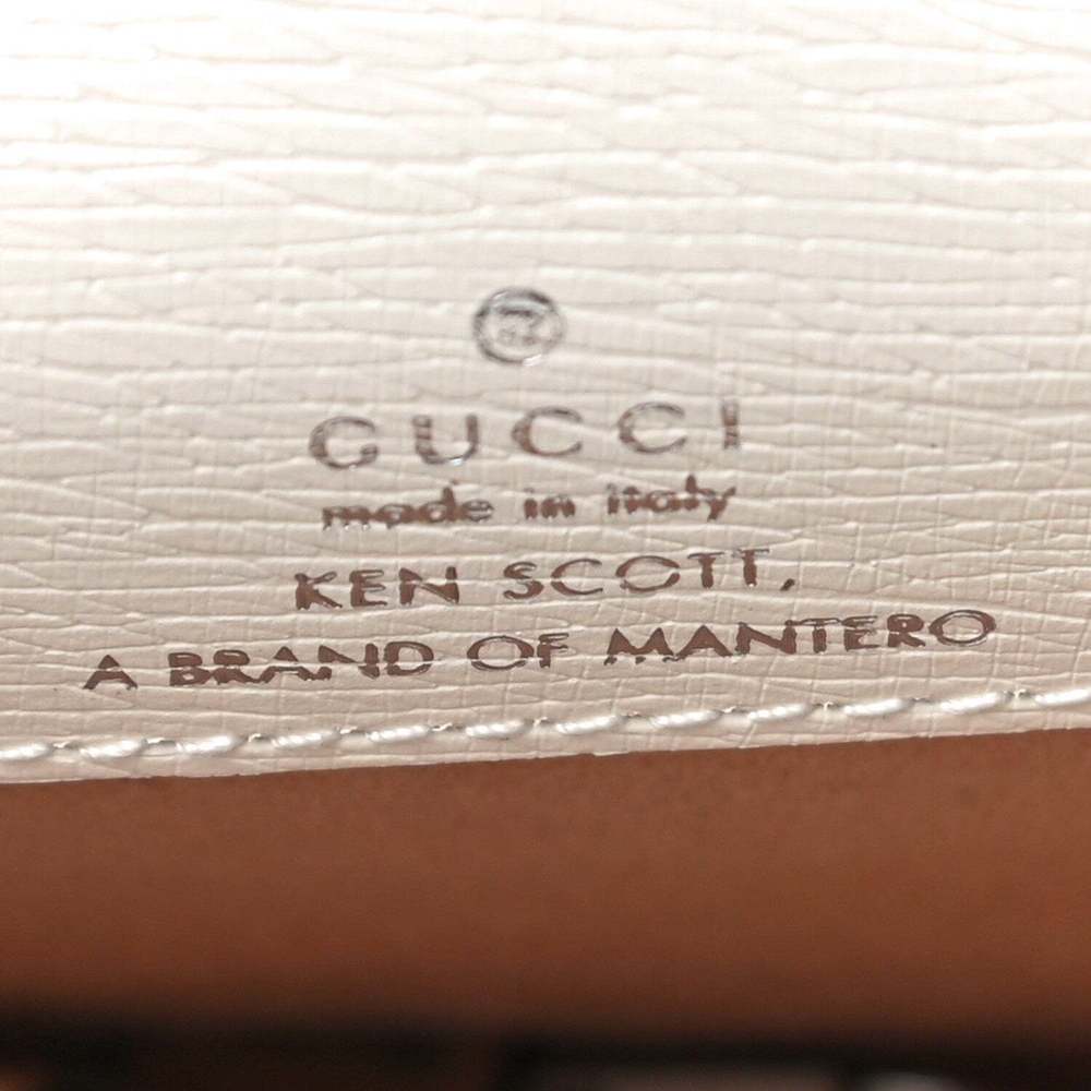 Gucci Ophidia Super Mini Shanghai White Garden Ivory Leather Flr Dionysus Bag NW - Picture 4 of 5